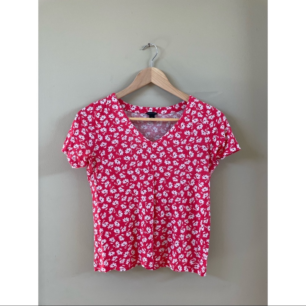 Ann Taylor floral t-shirt; gently loved
